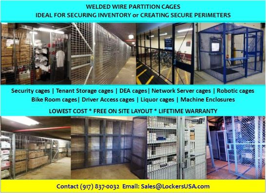 Welded wire partition cages
