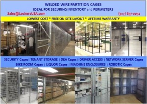 Woven wire partition cages Edison New Jersey