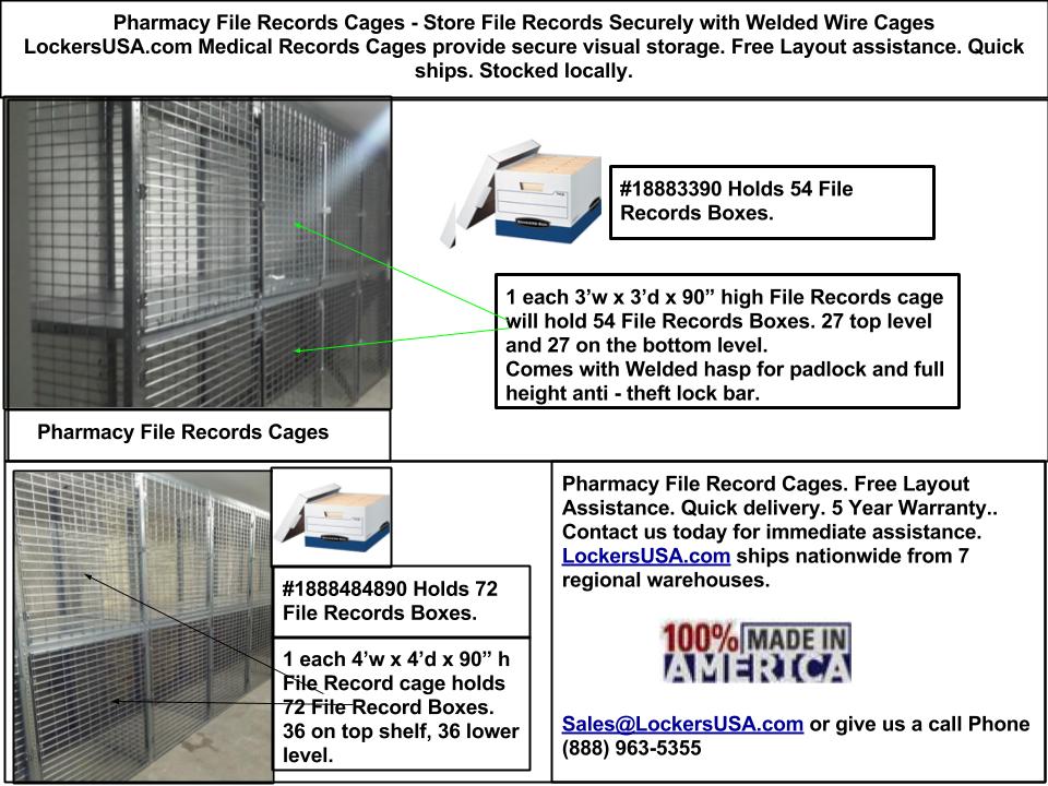 File Records Storage Cages Monmouth County