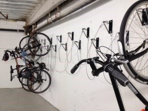 Wall Mount vertical bike racks Philadehia
