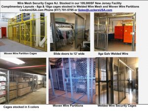 Wire Partition Security Cages NJ