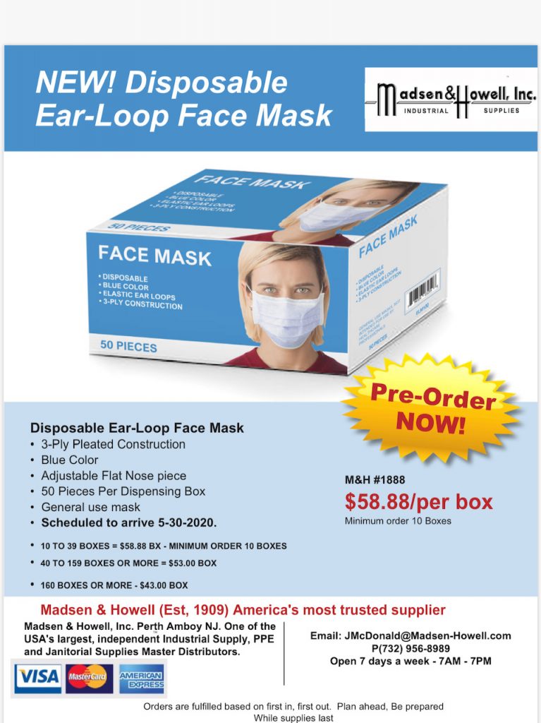 Face Masks Airport Road Lakewood NJ 08701