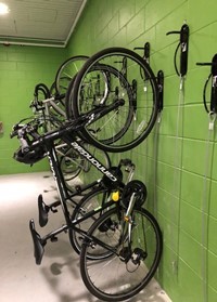 Wall Mounted vertical bike racks NJ