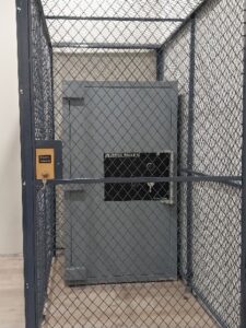 Cannabis Vault cages stocked in NYC in 30 standard sizes. 