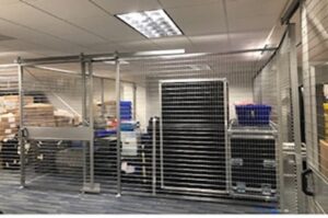 Woven wire partition cage New Jersey